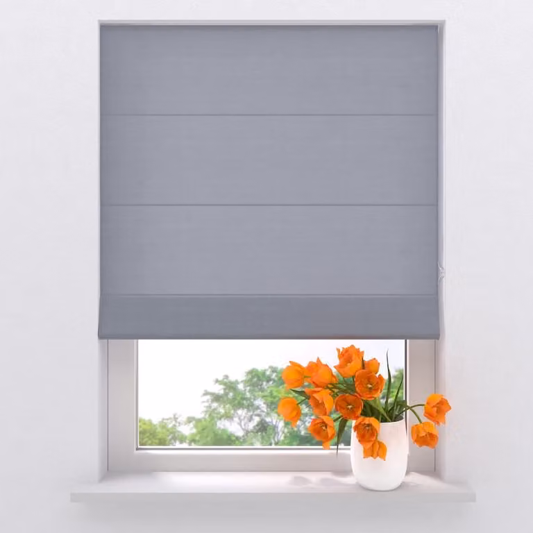 Vouwgordijn Easy Canvas - Grijs - B: 130 cm, H: 180 cm