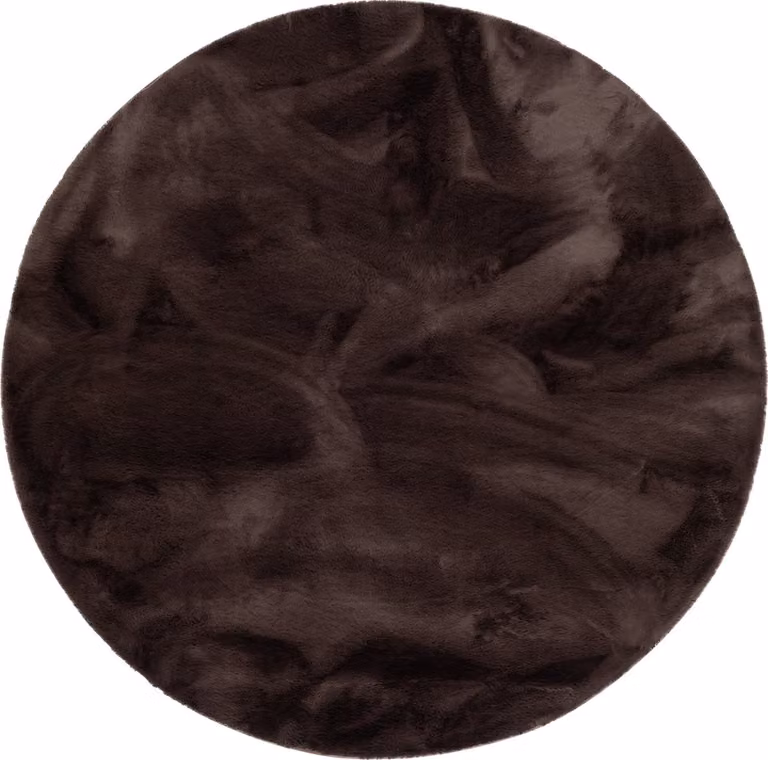 Pergamon Luxe Super Zacht Bont Vloerkleed Plush Rond van Polyester