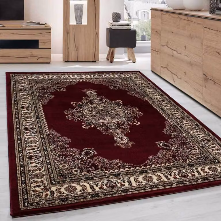 TapisTrend Oosters Tapijt Marrakesh Klassiek Zwart-rood 240 x 340 cm