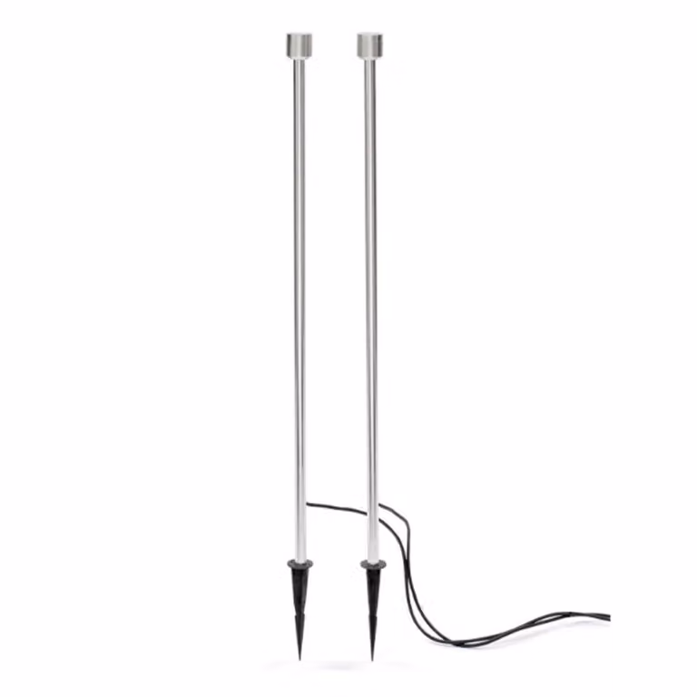 KonstSmide Monza Tuinspot Uplight Metaalgrijs Hoogte: 107 cm