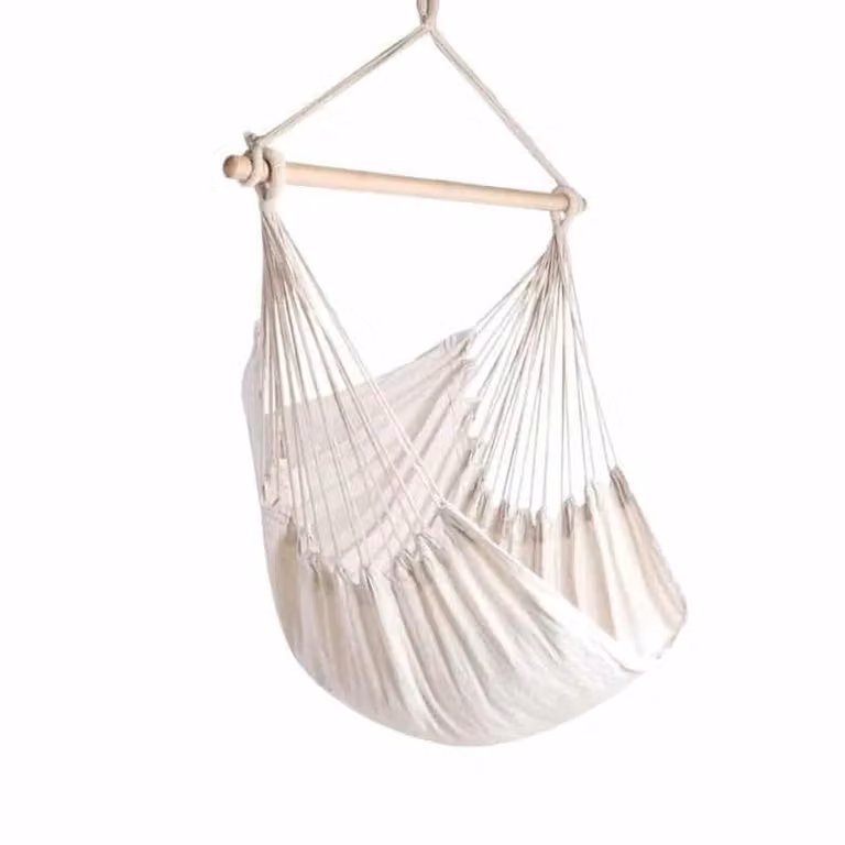 QUVIO Hangstoel met spreidstok voor volwassenen, B/D/H: 80 x 80 x 130 cm