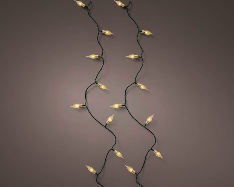 Lumineo Led vintage peer lampjes soft gold met 120 lampen