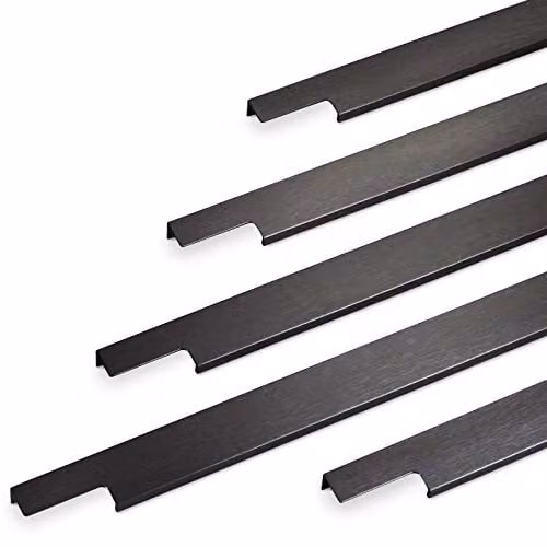 SOTECH Meubelgreep BLANKETT Slim Zwart geborsteld Lengte: 445 mm