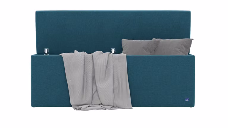 BRUNO opbergbank in Petrol / turquoise, 160 cm