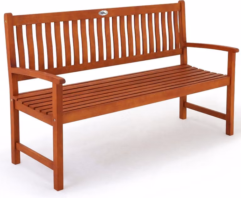 Casaria Tuinbank Maxima 3-zits FSC-gecertificeerd Eucalyptushout Bruin B/D/H: 152 x 55 x 90 cm
