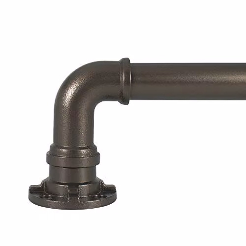 Decopolitan Industriële telescopische gordijnstangset, 183-365 cm, brons