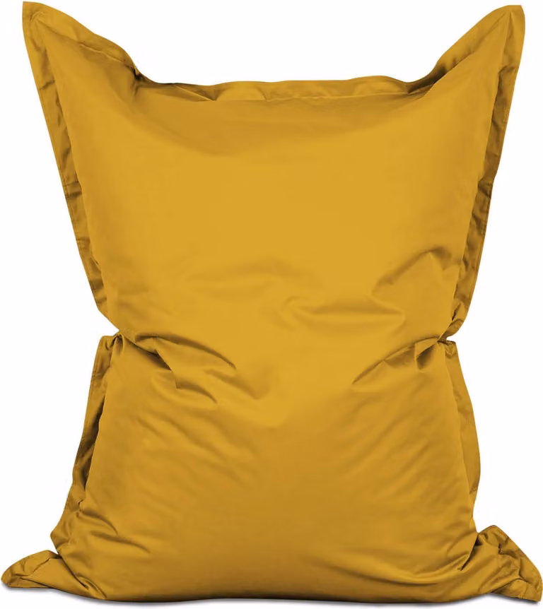 Lumaland XXL Zitzak voor binnen en buiten - Mosterdgeel - 140 x 180 cm