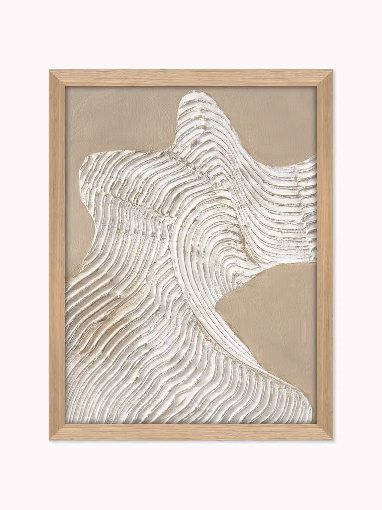 Malerifabrikken Handbeschilderd ingelijst canvasdoek Raw Shape 3
