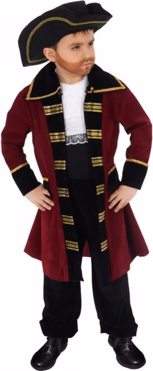 Piraat Kostuum Kind Captain Edward - Maat 140
