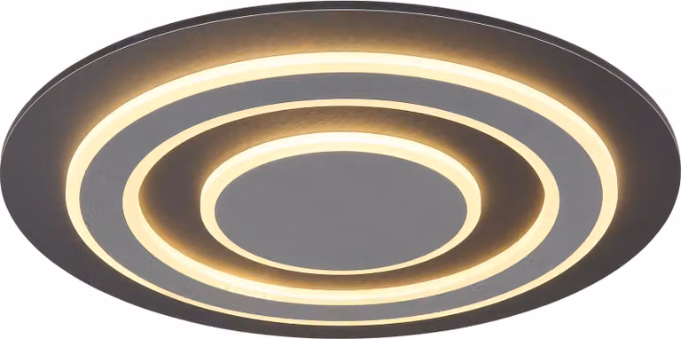Globo Lighting Jayden LED-plafondlamp rond wit/grijs Ø 48 cm