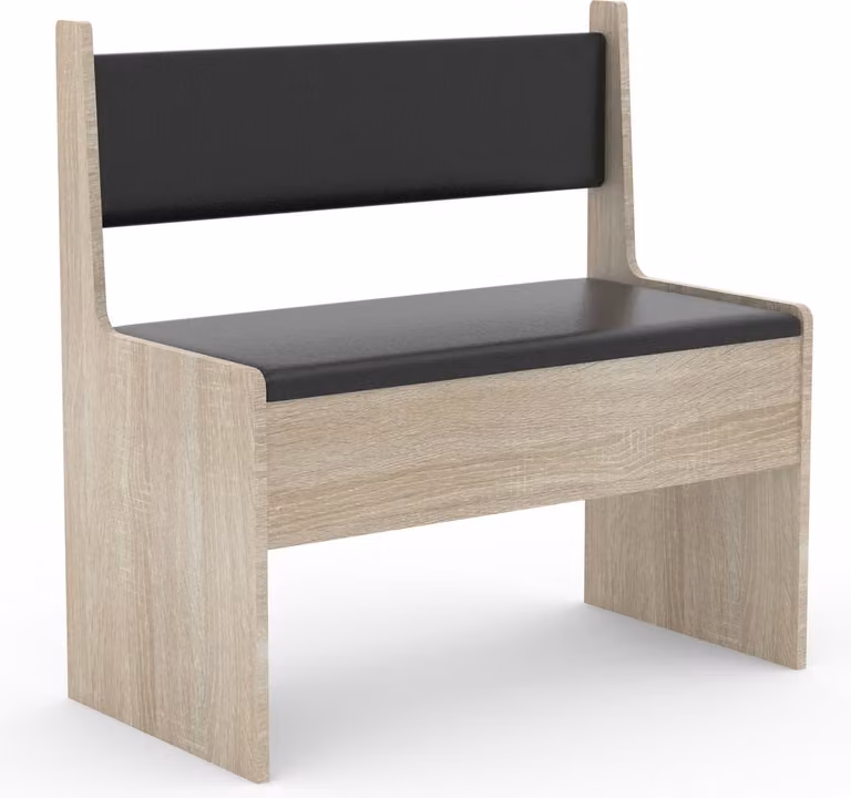 Houten hoekbank Esal met commode, breedte: 80 cm