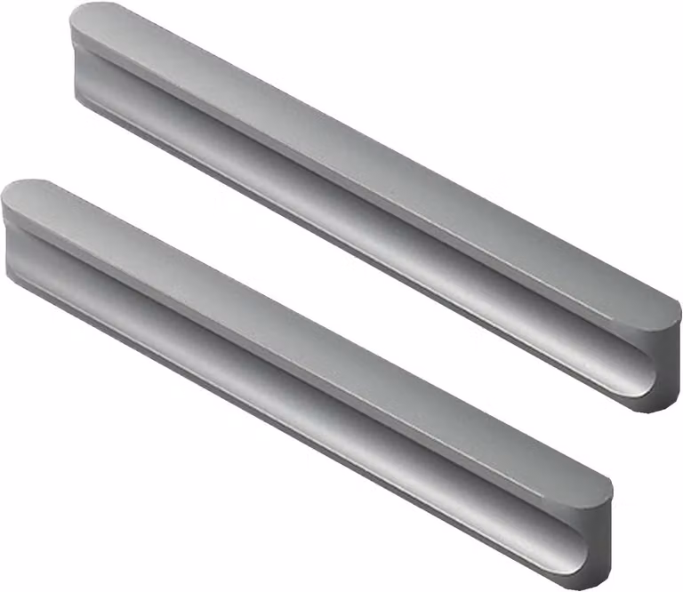 Set van 2 grijze keuken handvatten van 320 mm voor het vernieuwen van meubels