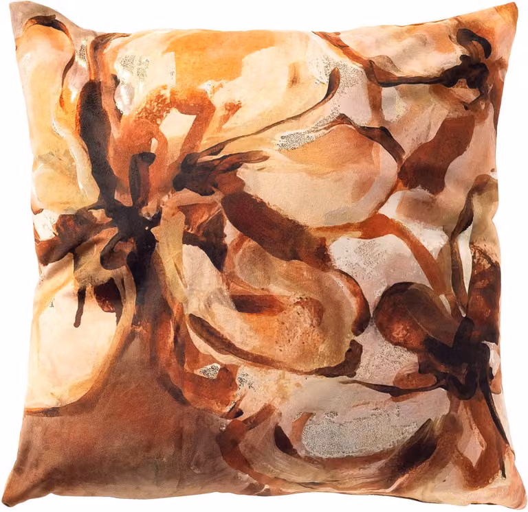 Dutch Decor MAUDY kussenhoes met bloemmotief - Toast - bruin, beige - 45 x 45 cm