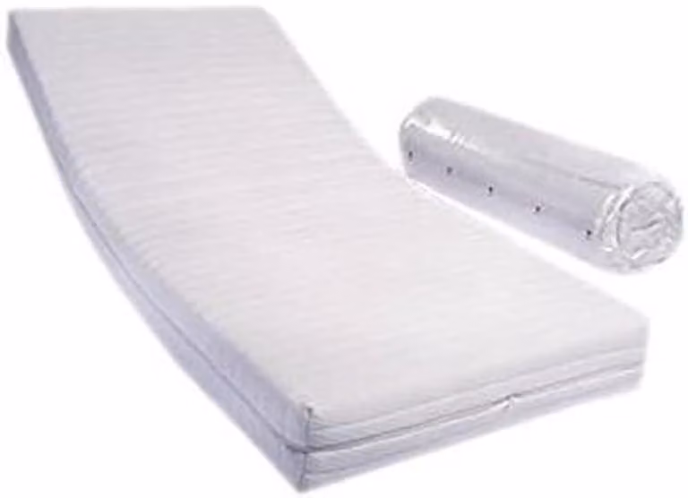 Comfortabele matras met comfort foam en afneembaar overtrek, Geel, 90 x 190 x 14 cm