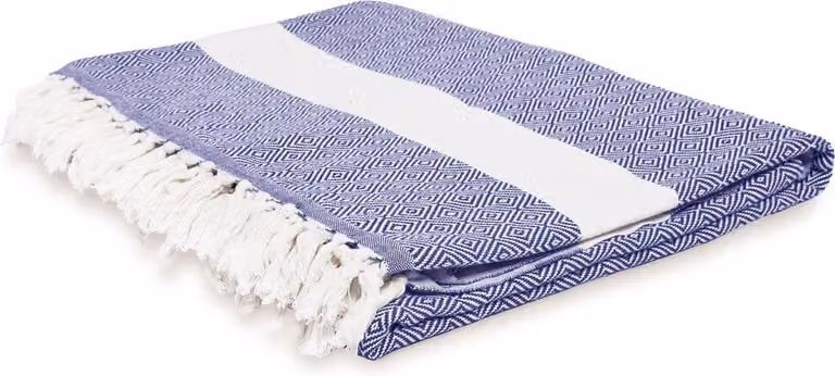 Lumaland Deken Sprei van 100% katoen - Donkerblauw - 200 x 240 cm