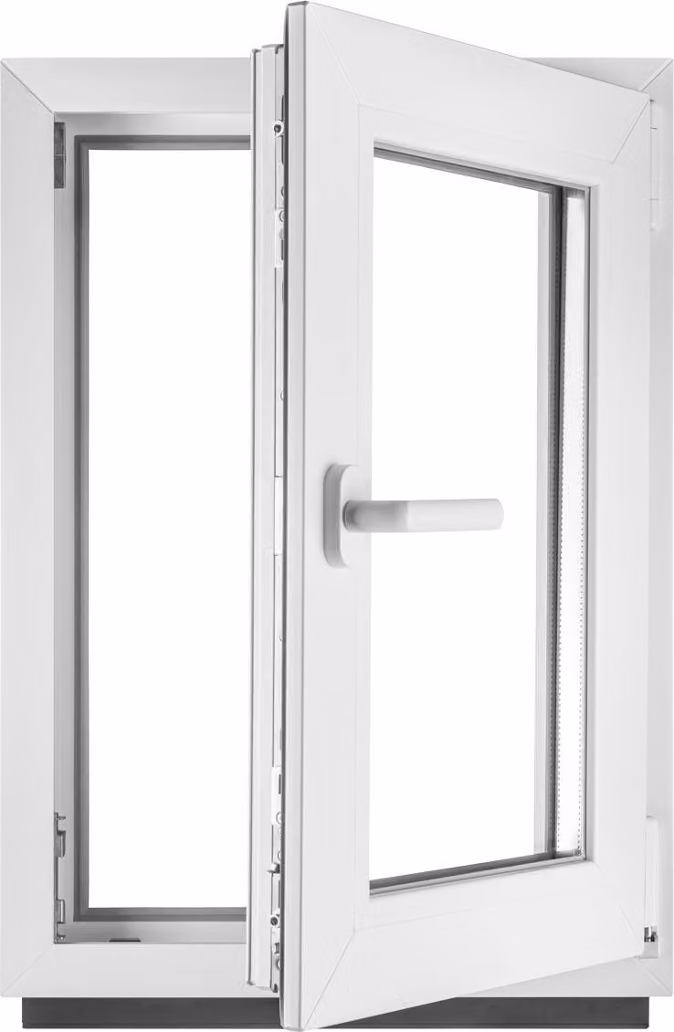 BauPlaza Kunststof kelderraam met dubbel glas, rechts, draai-kiepfunctie, B: 100 cm, H: 115 cm