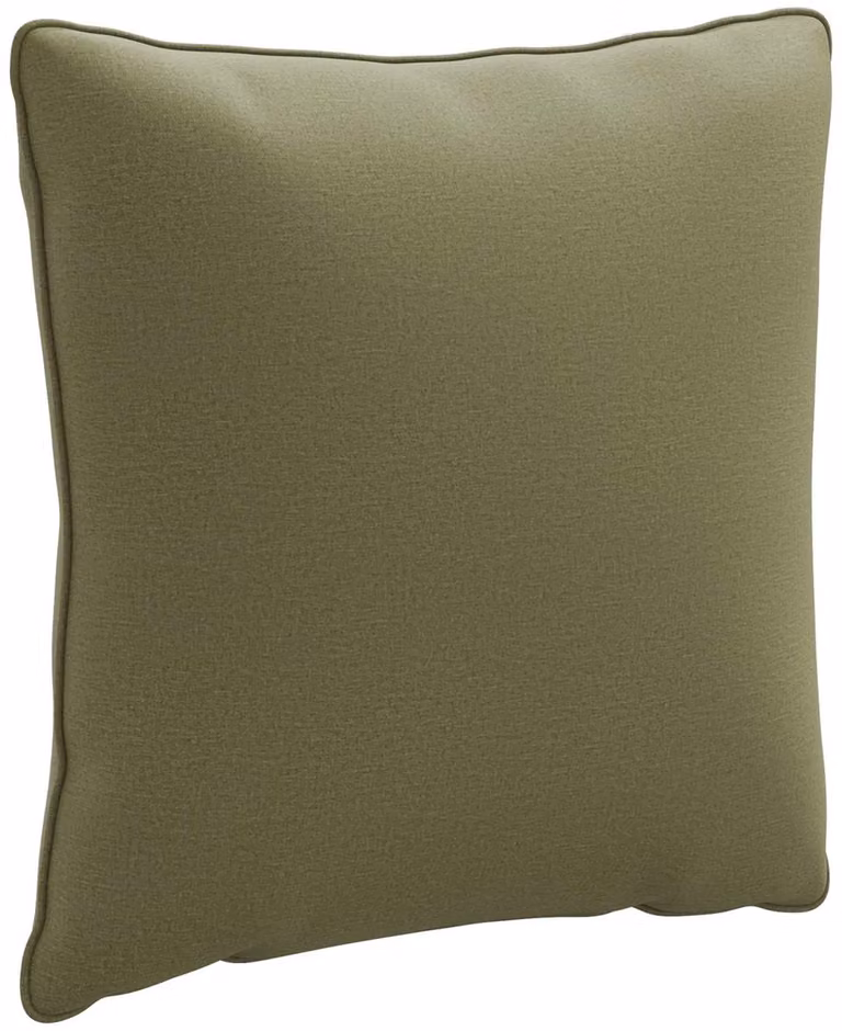 vidaXL Rugkussen PUTTEN Olijfgroen Polyester B/D/H: 40 x 40 x 15 cm