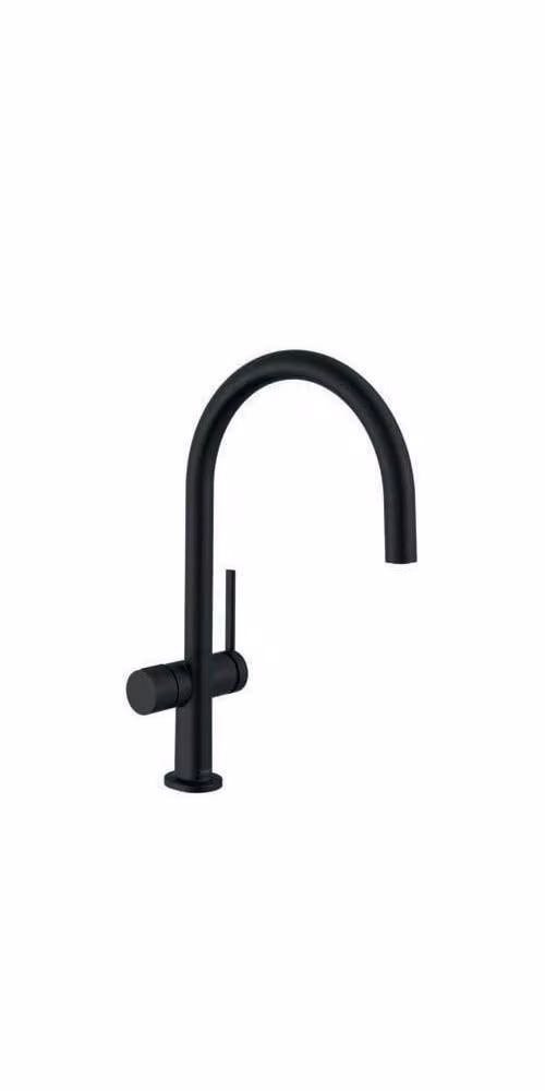 Hansgrohe TALIS M54 éénhendel spoelbakmengkraan met afsluitventiel voor apparatuur, 1 straal, matzwart
