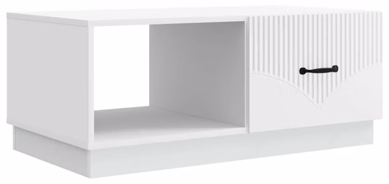vidaXL Salontafel wit houtvezel B/D/H: 90 x 50 x 37 cm