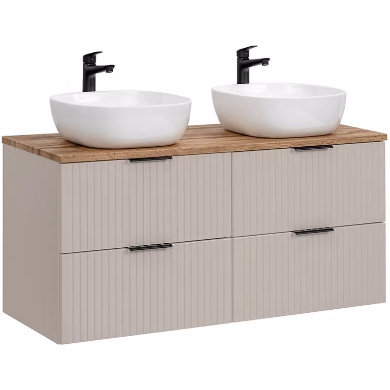 Lomadox Adelaide Wastafel in Kasjmier en Eik, Breedte: 120 cm