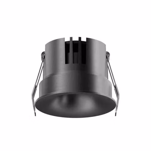 Lucide SNAXX Dimbare LED Inbouwspot - Rond - 8 cm - Zwart/Chroom/Grijs