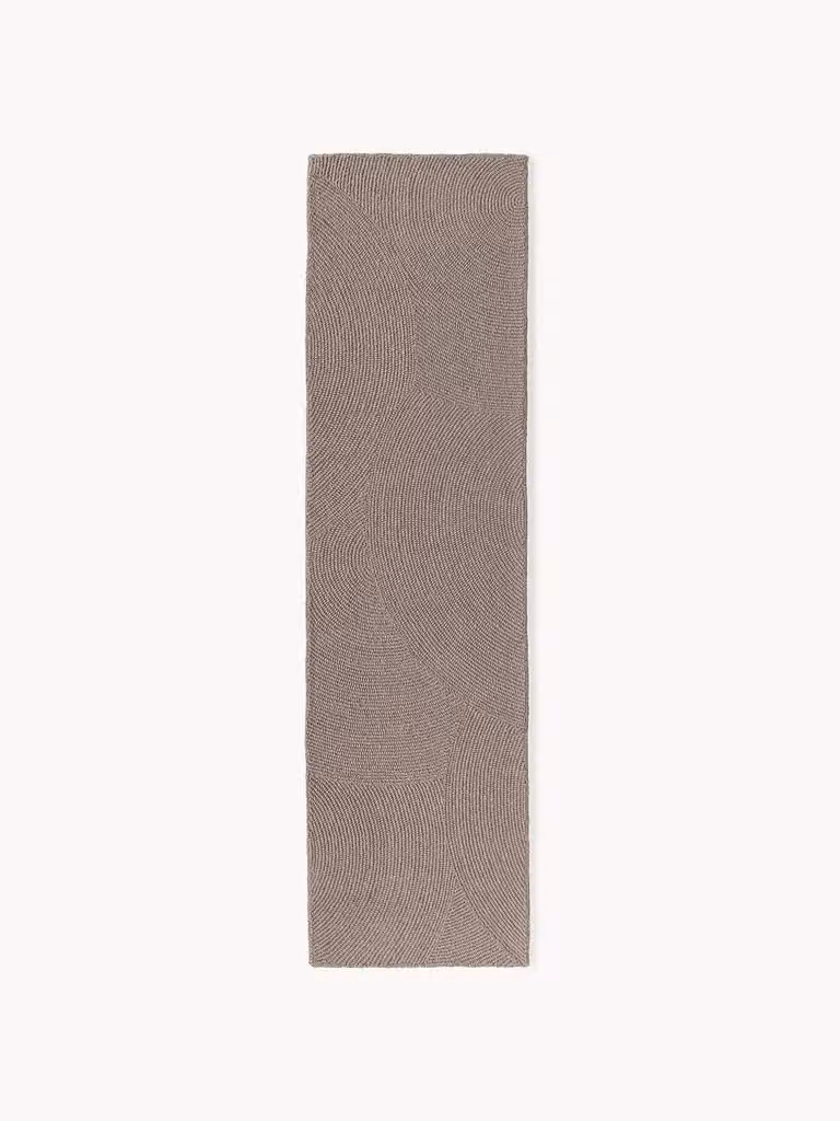 Westwing Collection Eleni handgetufte wollen ronde loper met geometrisch patroon