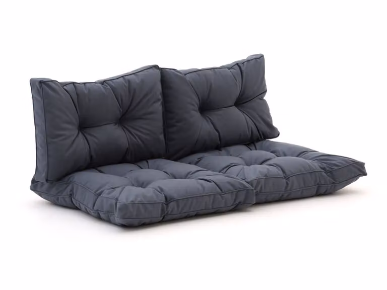 Dralon Madison Loungekussen voor de tuin in grijs-antraciet, 73 x 43 cm