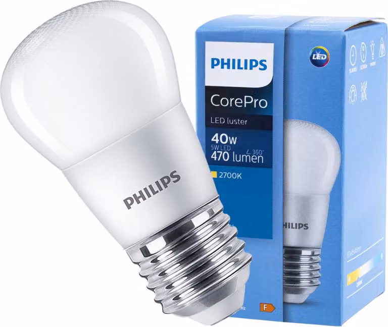 Philips CorePro LEDluster druppelvorm E27 5-40W/827