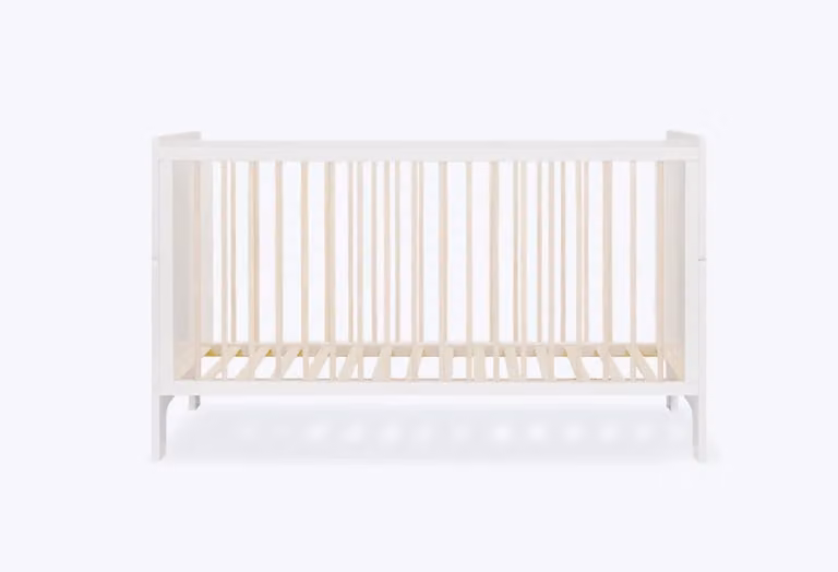 Hypnia Meegroeibed voor kinderen, wit gelakt massief hout, 60 x 120 cm