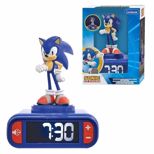 Lexibook Sonic Nachtlampje met Wekker en LED-verlichting
