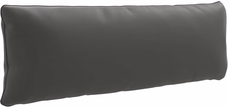 vidaXL Rugkussen PUTTEN Antraciet Polyester B/D/H: 120 x 40 x 15 cm