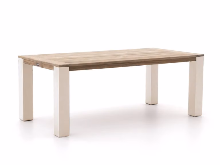 Rechthoekige ROUGH tuin eettafel van teakhout door ROUGH Furniture, Breedte: 200 cm, Diepte: 100 cm, Hoogte: 76 cm