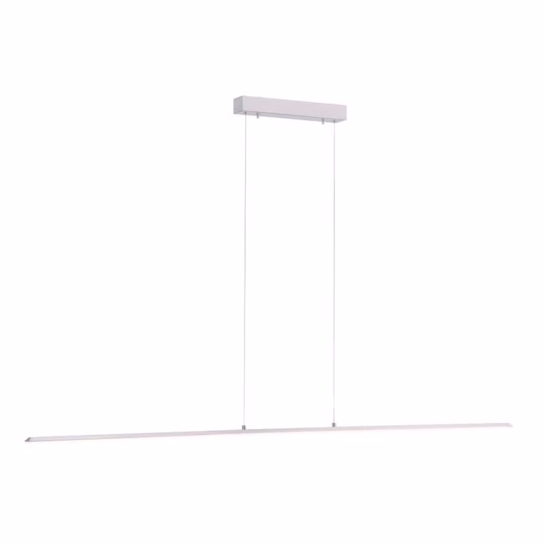 Paul Neuhaus Pure Lite Design LED hanglamp, wit/zilver, 160 cm, dimbaar