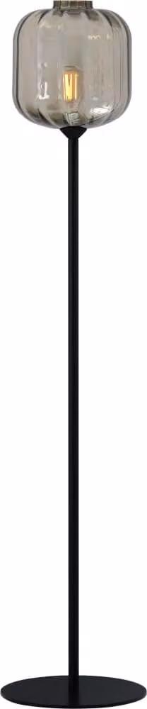 Masterlight Design vloerlamp Lett III - Zwart - Metaal en Glas