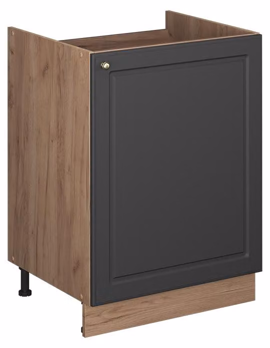 Vicco Fame-Line Wastafelkast Anthrazit-Goudkleurig Eiken, Model 63371, Breedte: 60 cm