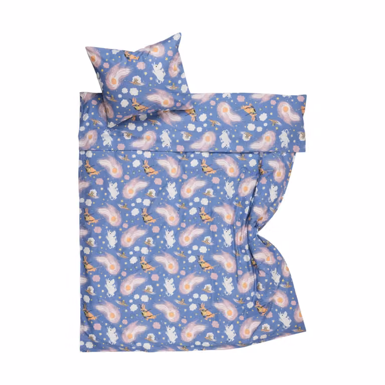 Moomin Arabia Rymdäventyr GOTS beddengoed 150x210 cm