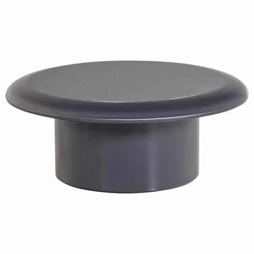 WOOOD Alvo Salontafel - MDF Hoogglans - Donkergrijs - B: 80 cm, D: 32 cm, H: 80 cm