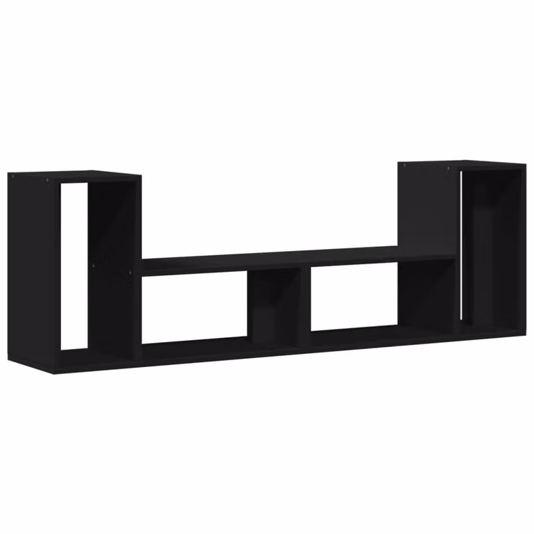 DKD HOME DECOR Set van 2 tv-meubels, zwart, B: 75 cm, D: 30 cm, H: 50 cm