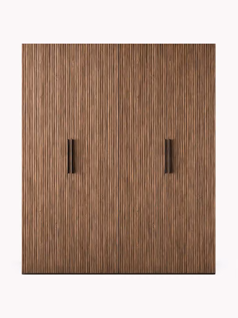 Westwing Collection Simone Modulaire Draaideurkast van Hout, Hoogte: 236 cm