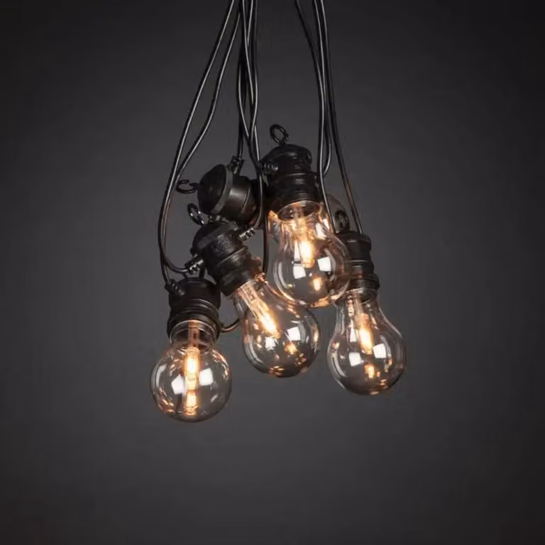 Konstsmide Pear Startsysteem met 10 LED-lampen in Amber en Zwart