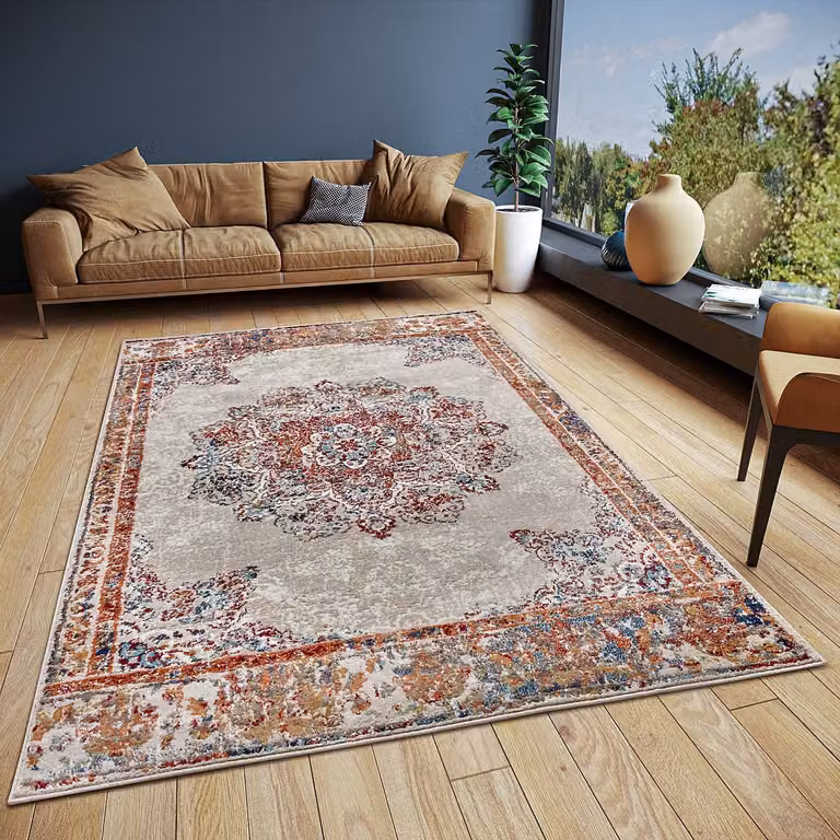 home24 Oosters vloerkleed Maderno beige/beige B/D: 120 x 170 cm