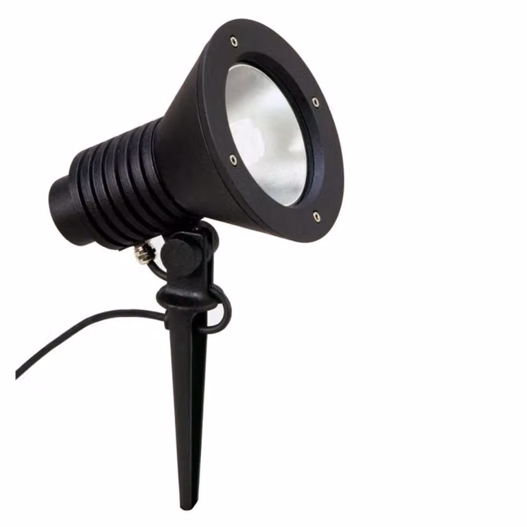 Albert Orientable Prikspot voor de tuin, zwart, aluminium, IP55