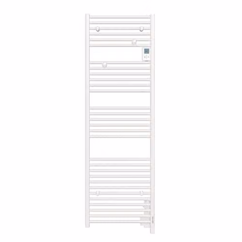 Belrad Elektrische Handdoekradiator met Digitaal Display - Wit - 750W - 159 x 50 cm
