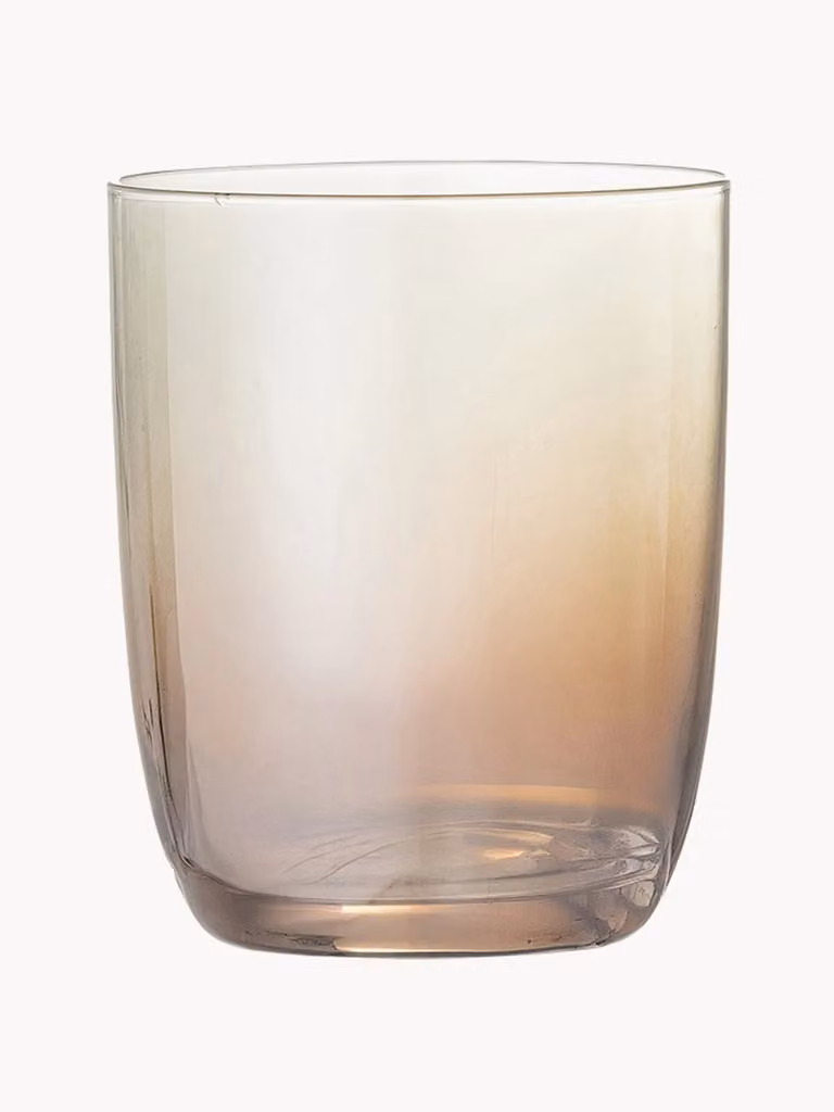Bloomingville Aston drinkglazen set van 4 stuks - Brons en Transparant