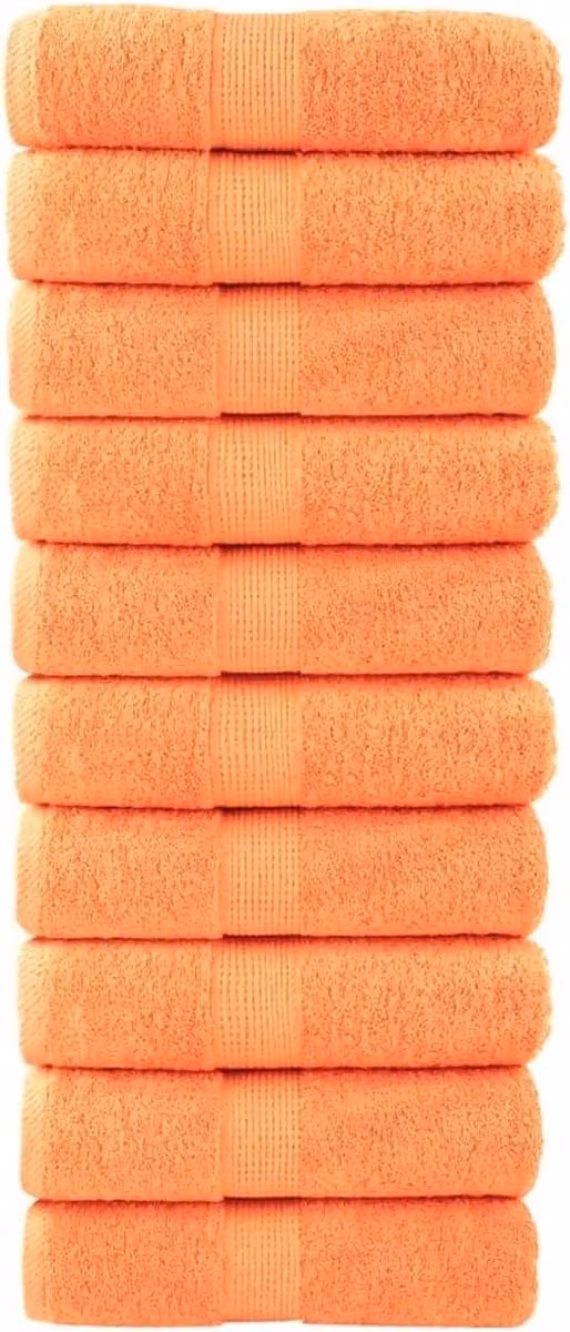 Gastendoekjes 10 stuks - Oranje - 100% Katoen - 30 x 50 cm