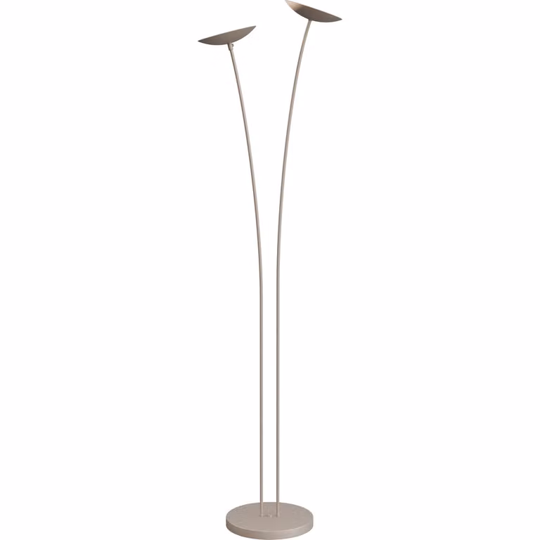 Masterlight Scala Design Vloerlamp 2-lichts beige terra