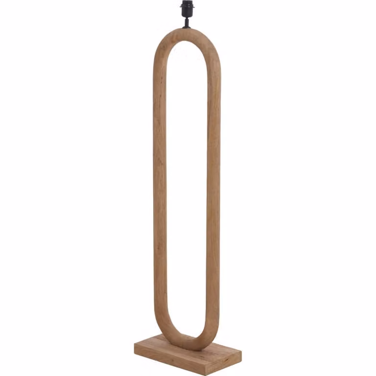 Light & Living Vloerlamp Paceco Mangohout Bruin Japandi H 119 cm