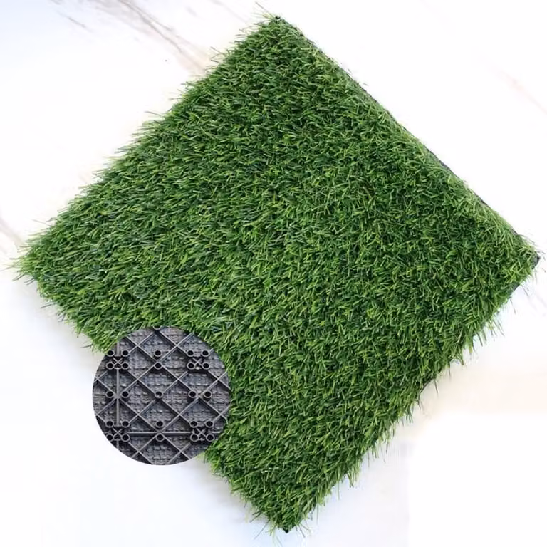 Kunstgras tegels voor tuin en speeltuin 30 x 30 cm