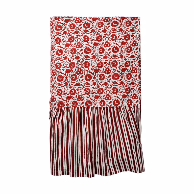 Pick a Poppy Damson tafellaken Burgundy, 350 x 150 cm