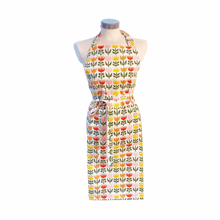 Klippan Yllefabrik Tulip schort voor volwassenen, Multi, 90 cm